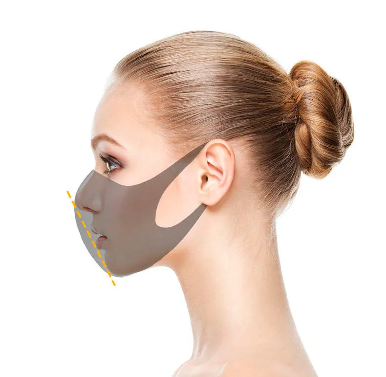 2 Pack Adult Reusable Fabric Face Masks-Black