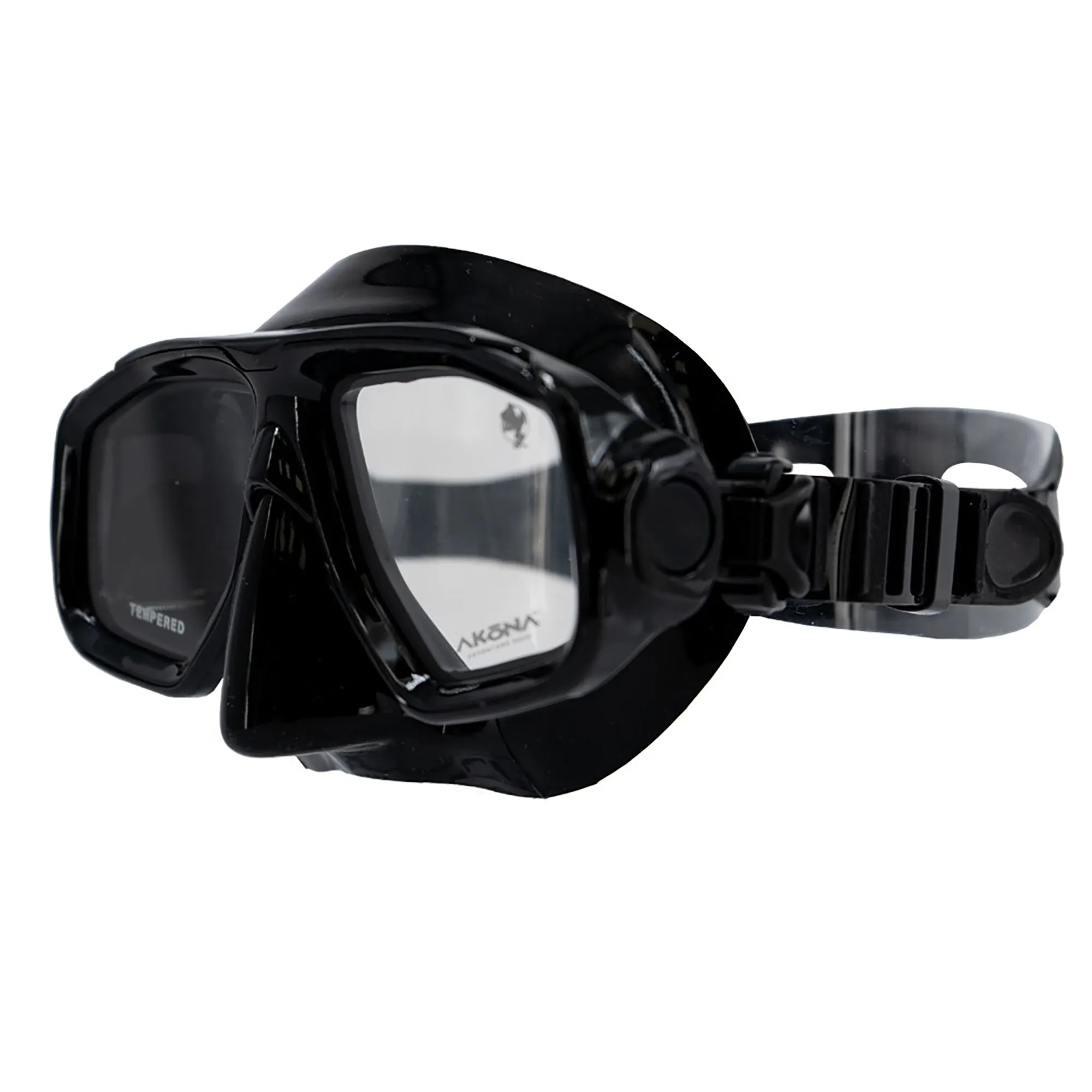 Akona Wahoo Jr Youth Scuba Diving Mask - Scuba-Quality Design with Tempered Glass Lenses, Liquid Silicone Skirt, & Quick Disconnect Swivel Buckles