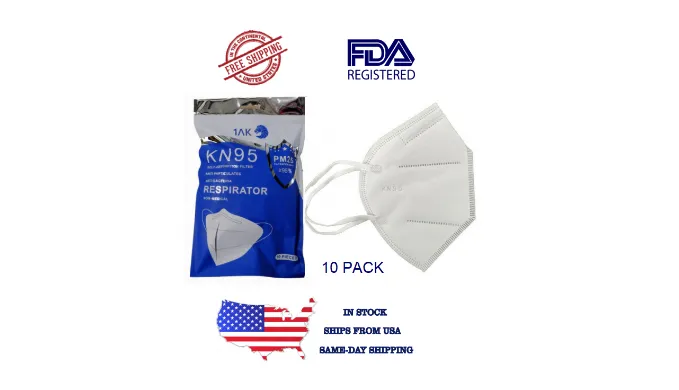 (As low as 90¢) CRAZY PRICING: KN95 FDA Face Masks - SHIPS QUICK FROM U.S. Orders Placed by 1PM Ship Out Same Day!