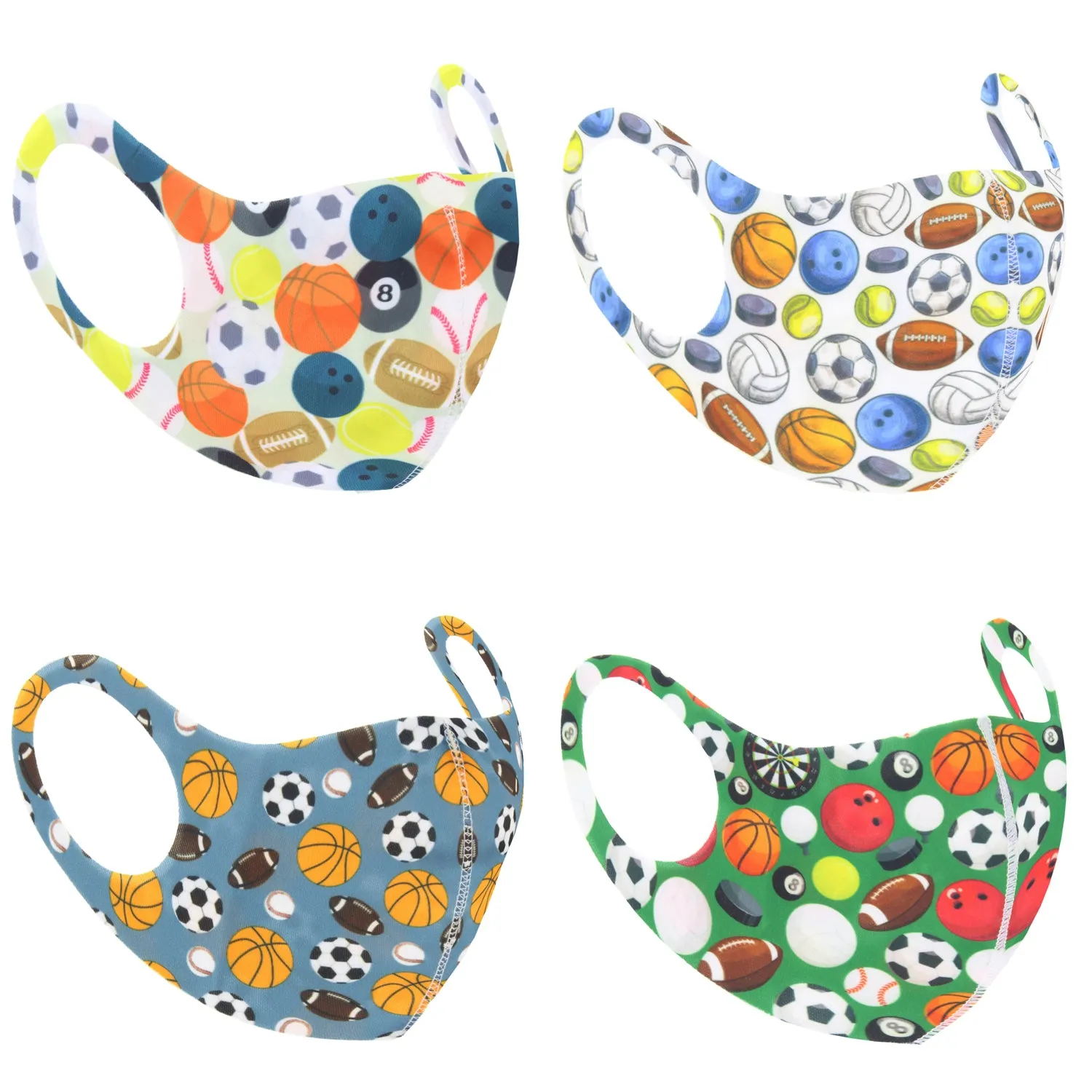 Assorted Sports Themed Value Face Masks