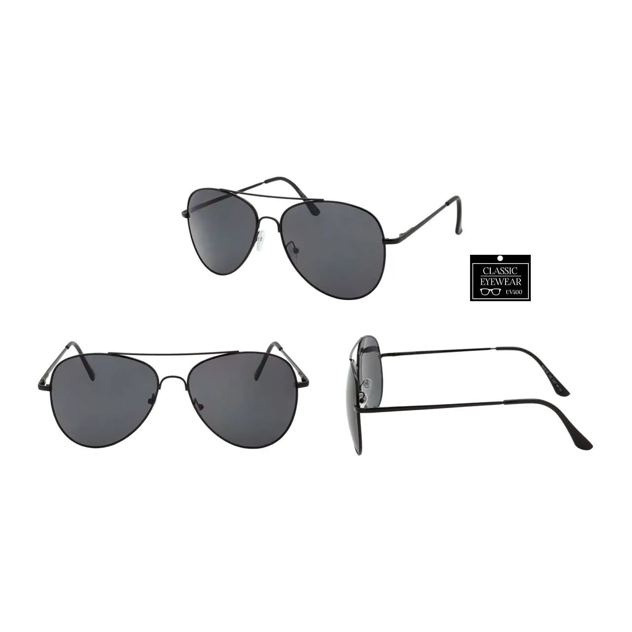 Aviator Sunglasses Smoke Lens