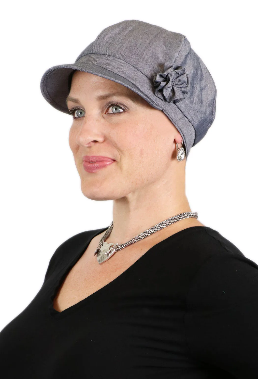 Brighton Newsboy Cap for Chemo Patients Women 100% Cotton 50  UPF