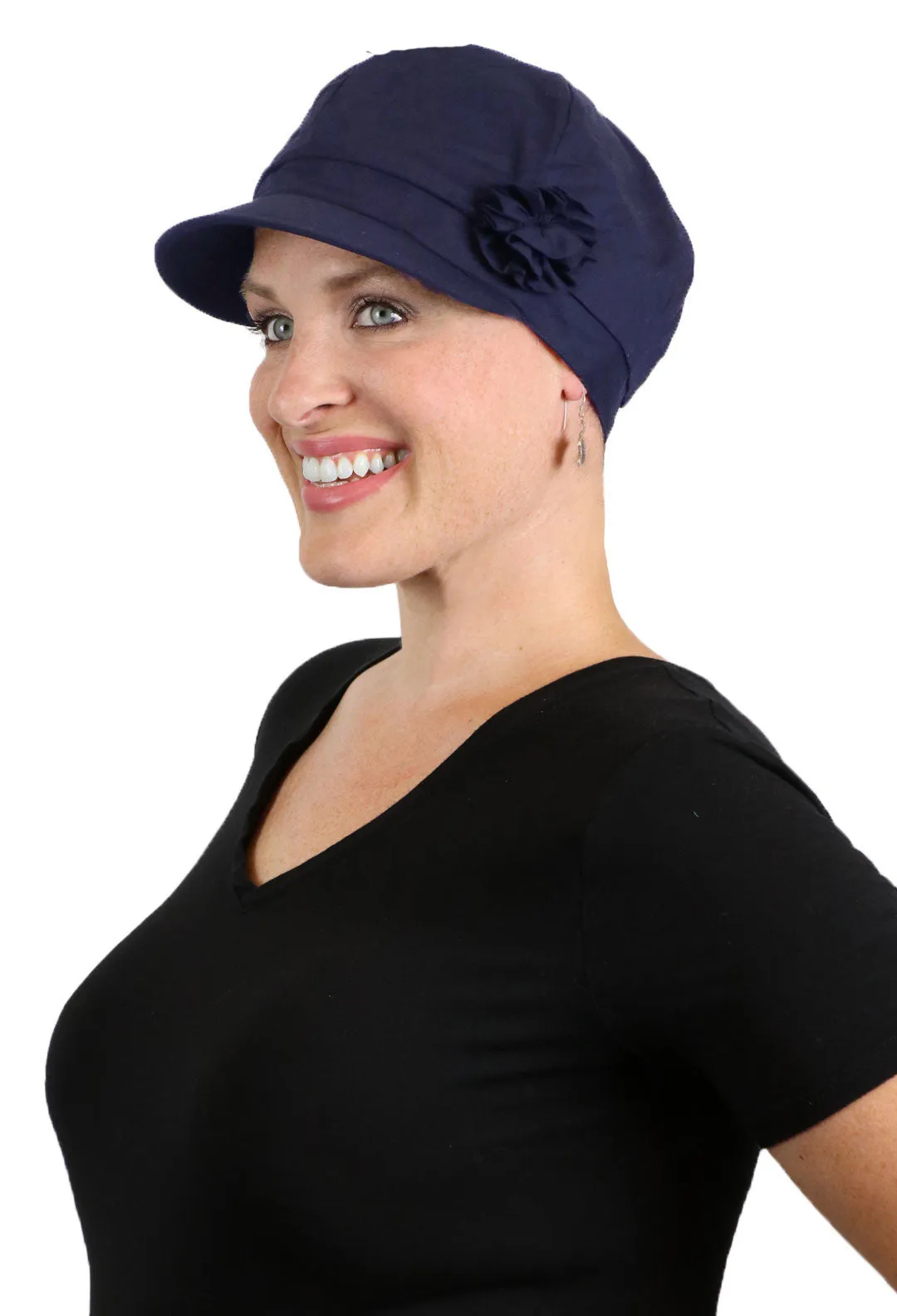 Brighton Newsboy Cap for Chemo Patients Women 100% Cotton 50  UPF