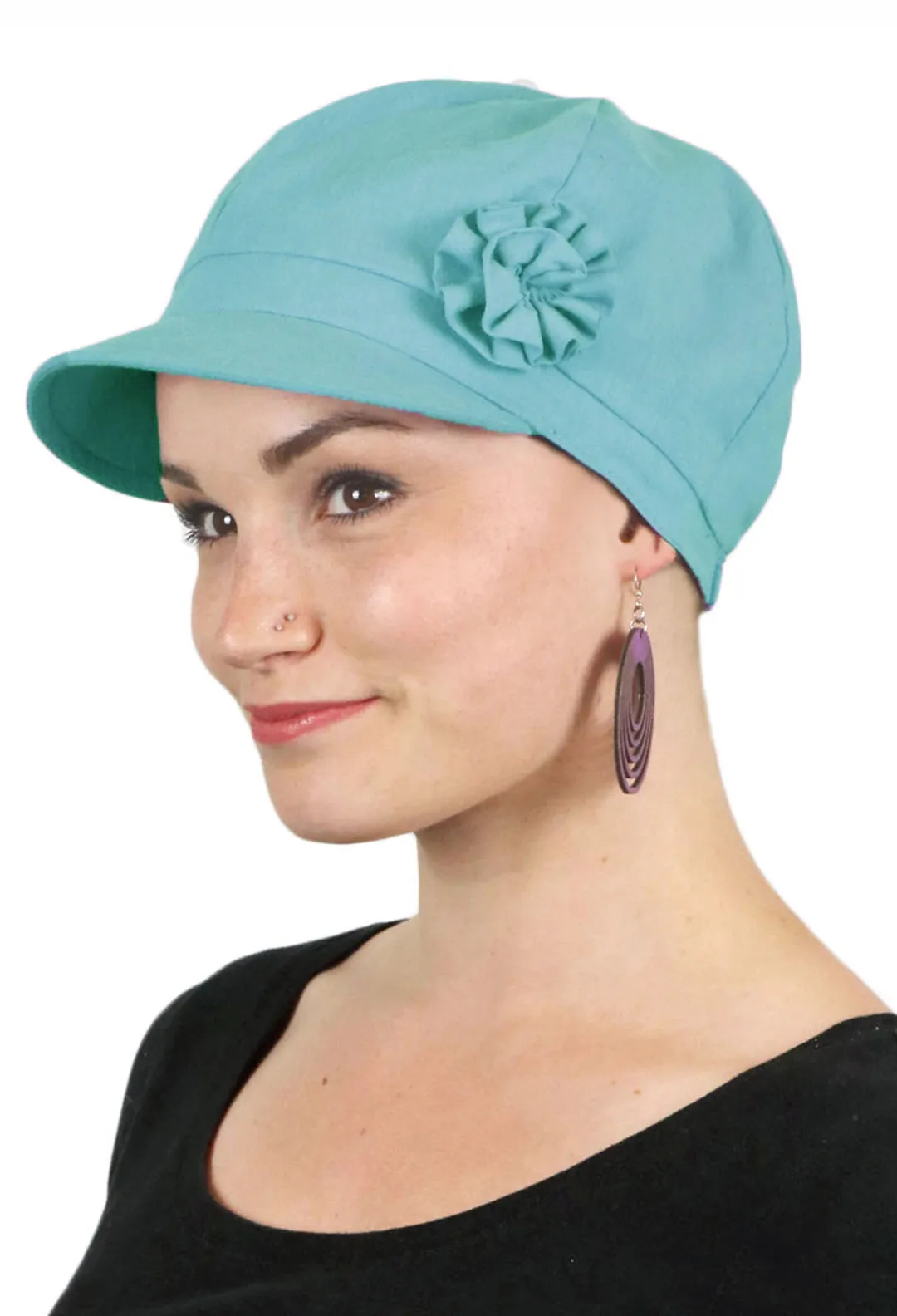 Brighton Newsboy Cap for Chemo Patients Women 100% Cotton 50  UPF