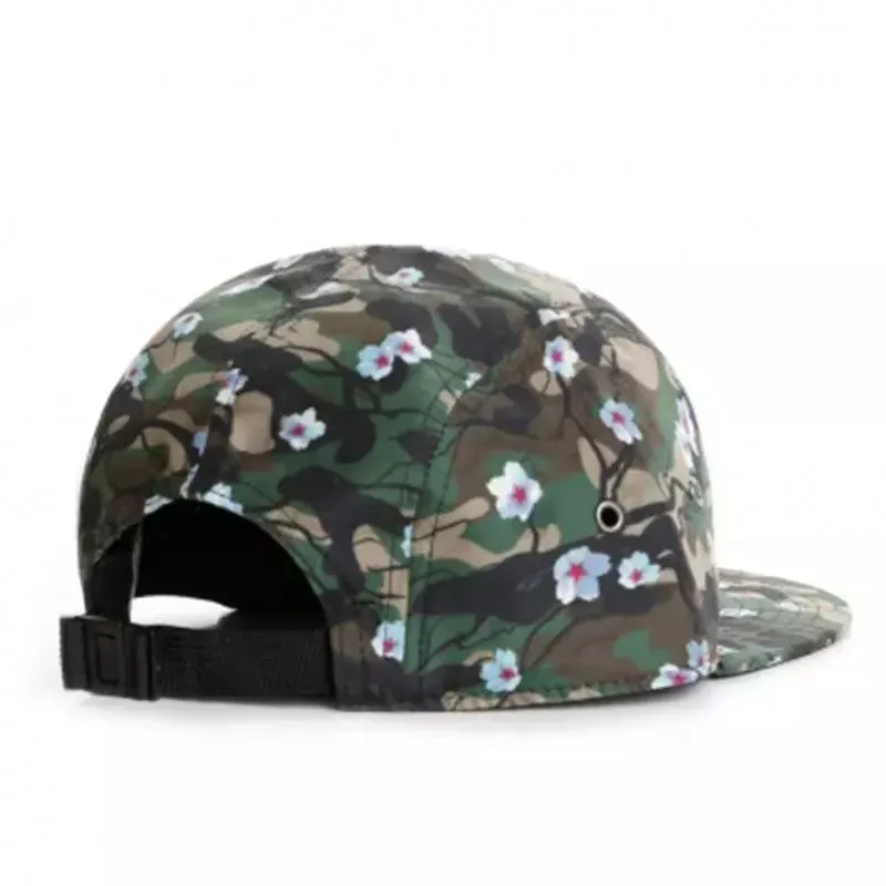 Cherry Blossoms Camouflage 5 Panels Cap