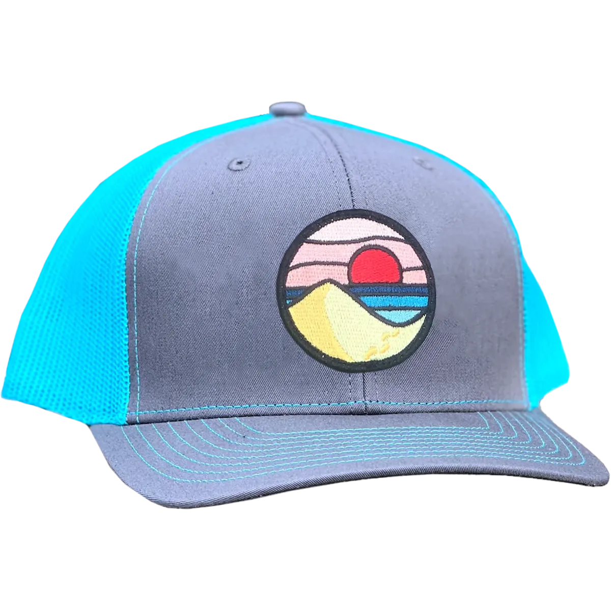 Curved Brim Trucker with Beach Day Patch