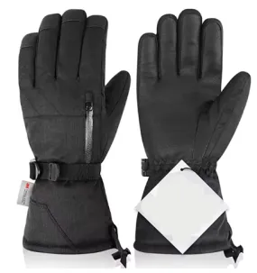 Durable Men's Gloves with Adjustable and Waterproof Features