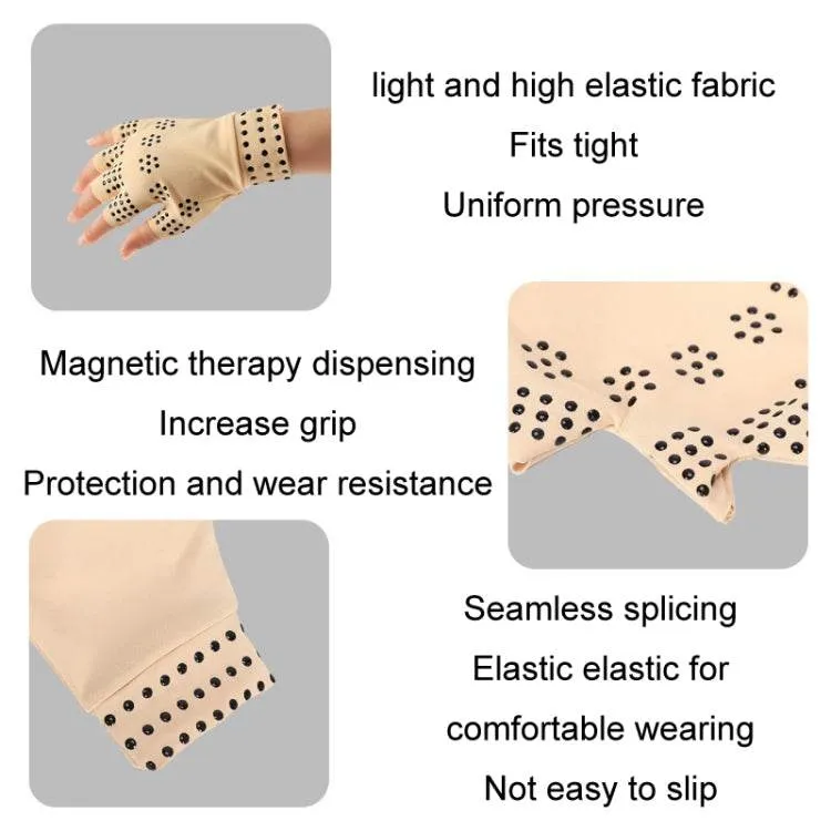 Half Finger Non-Slip Sports Gloves with Pressure Relief for Joint Training