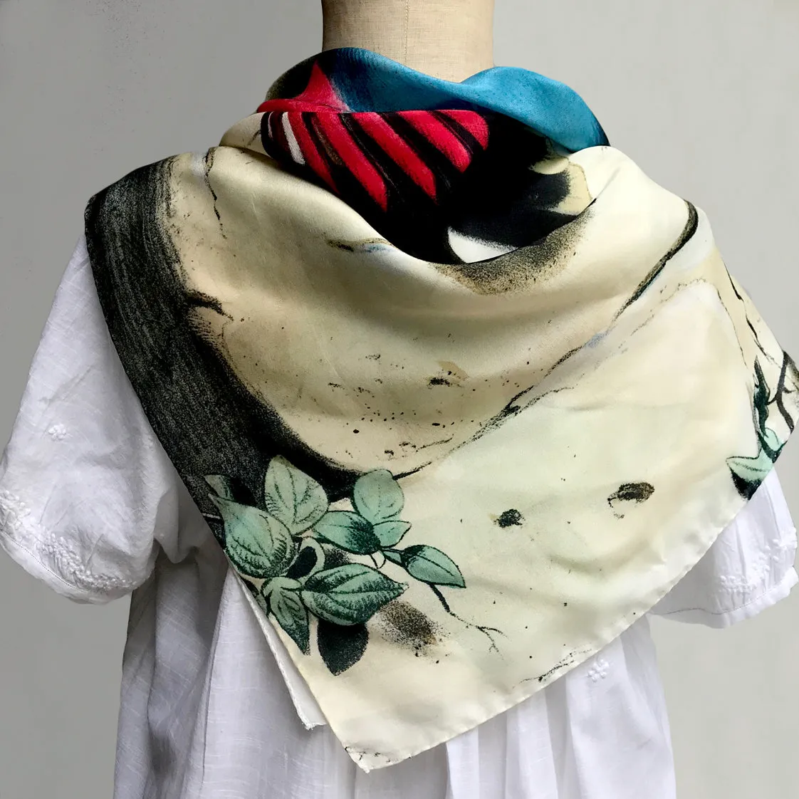 Hummingbird Silk Scarf