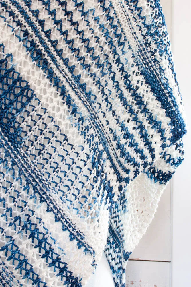 Indigo Summer Shawl Pattern