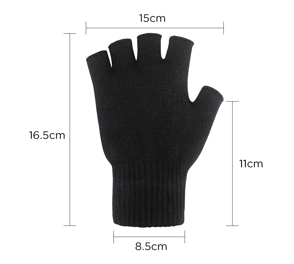 Mens Fingerless Gloves With Non Slip Dots