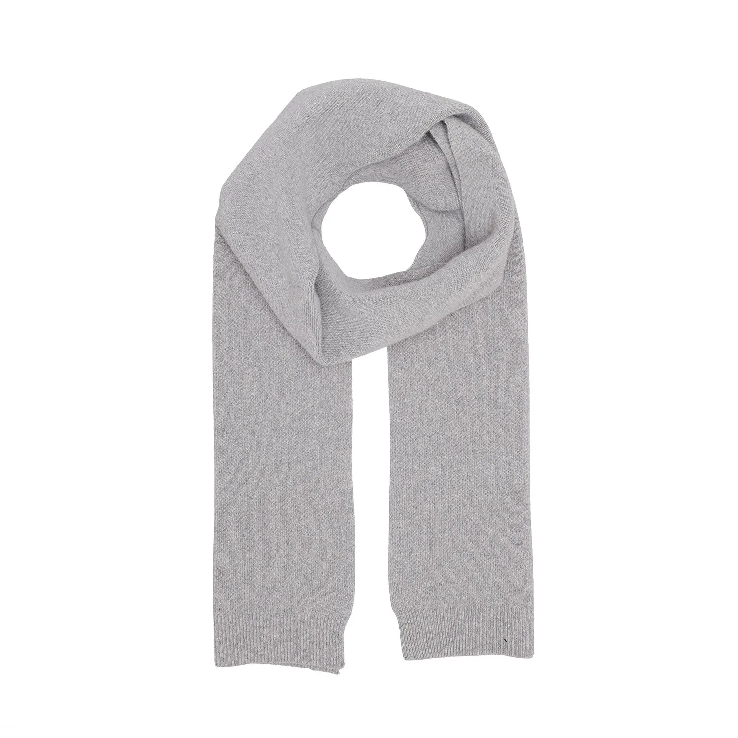 Merino Wool Scarf, Heather Grey