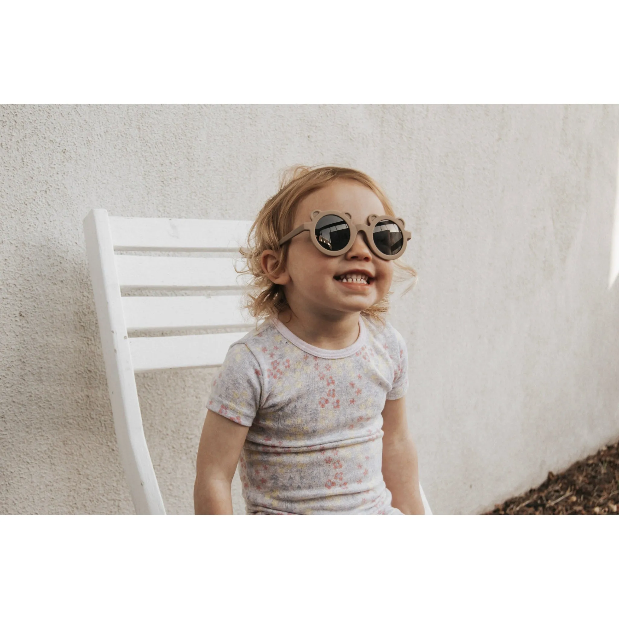 My Little Sunnies Round Bear Sunglasses Coffee Matte