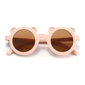 My Little Sunnies Round Bear Sunglasses Soft Pink Matte