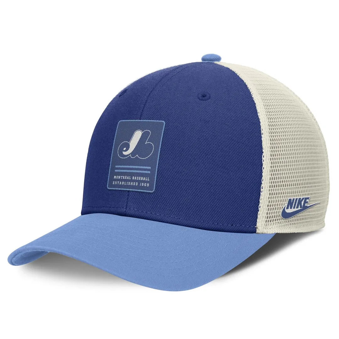 Nike Men's MLB Montreal Expos Rise ST Adj Coop Trucker Cap