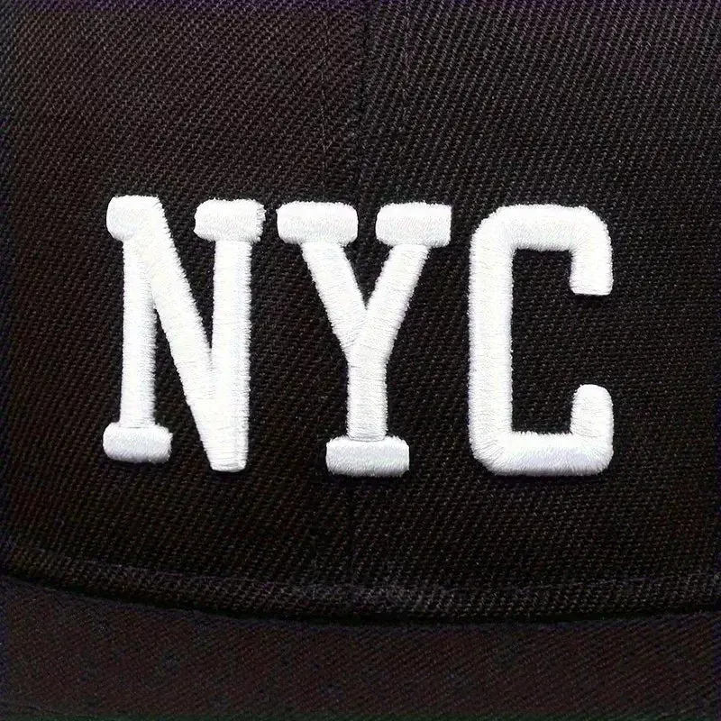 NYC Classic Black Snapback Cap