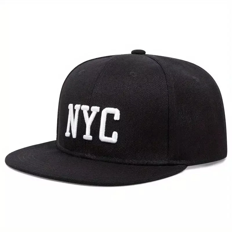 NYC Classic Black Snapback Cap