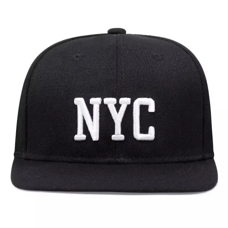 NYC Classic Black Snapback Cap