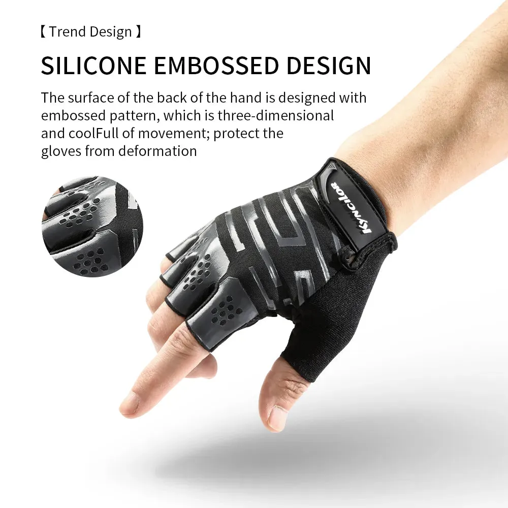 Outdoor Non-Slip Cycling Bicycle Long Finger Gloves Sports Touch Screen Men And Women Sbr Shock-Absorbing Gloves