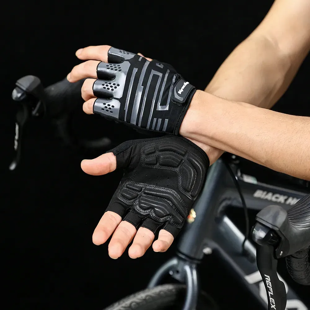 Outdoor Non-Slip Cycling Bicycle Long Finger Gloves Sports Touch Screen Men And Women Sbr Shock-Absorbing Gloves