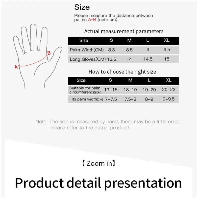 Outdoor Non-Slip Cycling Bicycle Long Finger Gloves Sports Touch Screen Men And Women Sbr Shock-Absorbing Gloves