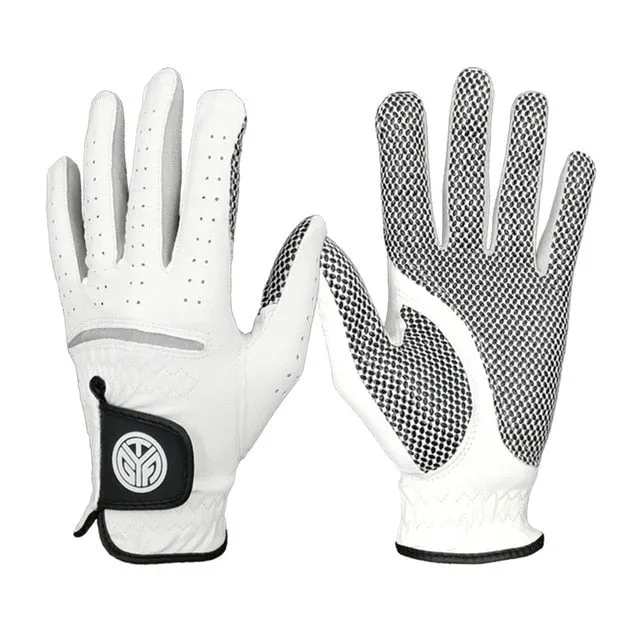 Pair Of Golf Gloves Men's Lambskin Non-Slip