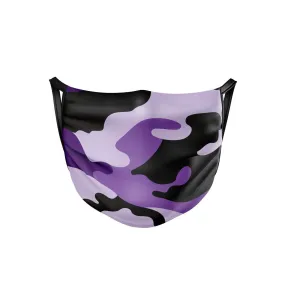 Purple Camo Face Mask