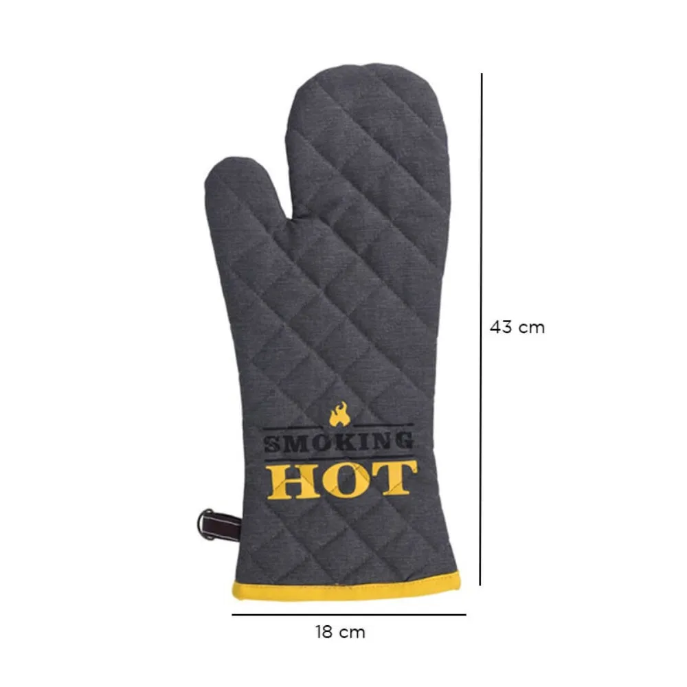 "Smoking Hot" Cotton Kitchen Glove - Heat Resistant and Durable