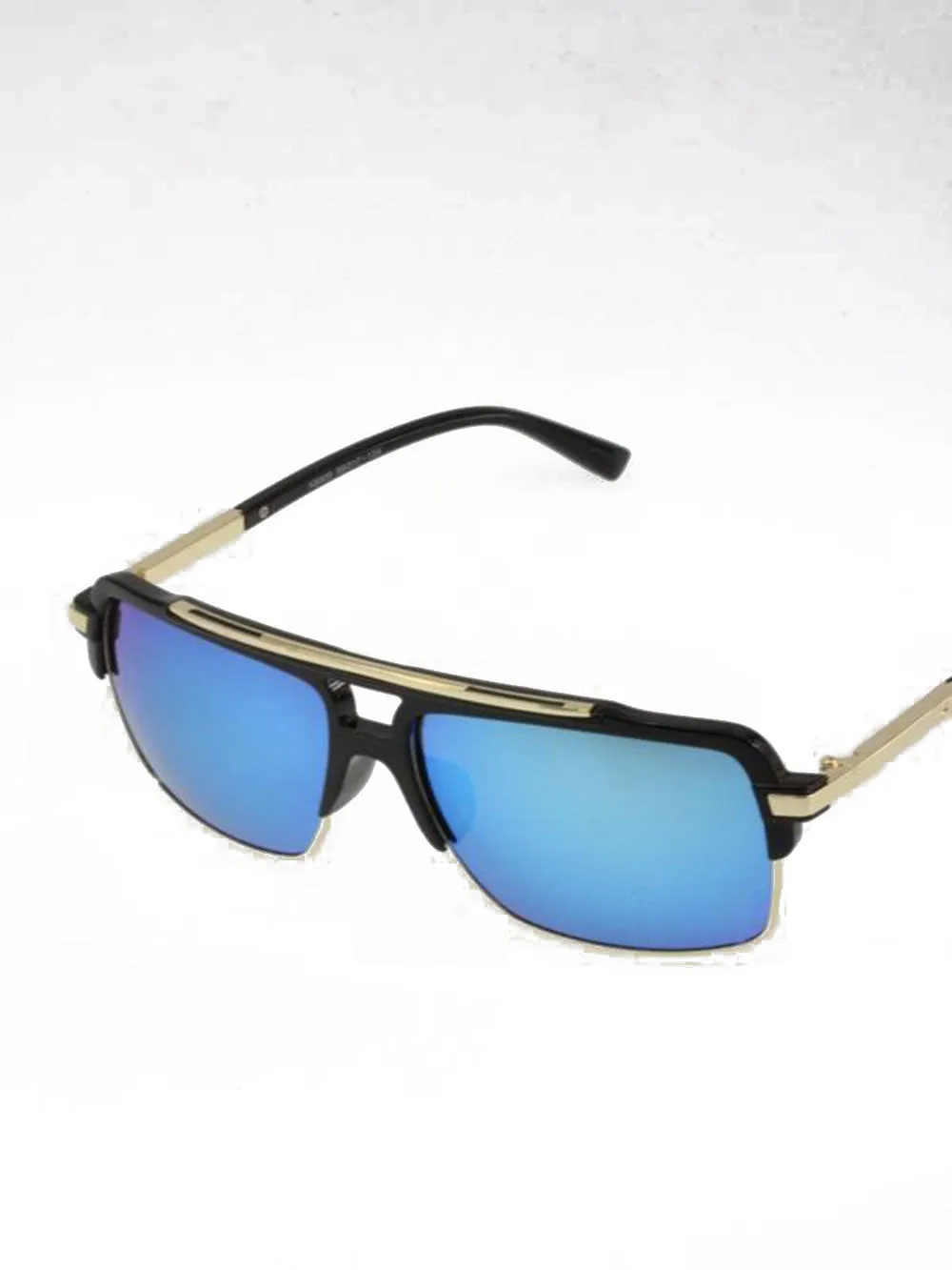 Rectangle Half Frame Sunglasses