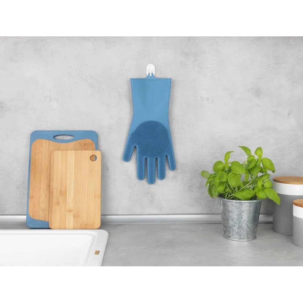 Rena Silicone Cleaning Gloves 2 Pack Blue