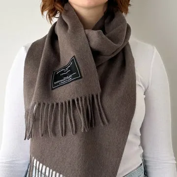 Taupe - Lambswool Scarf