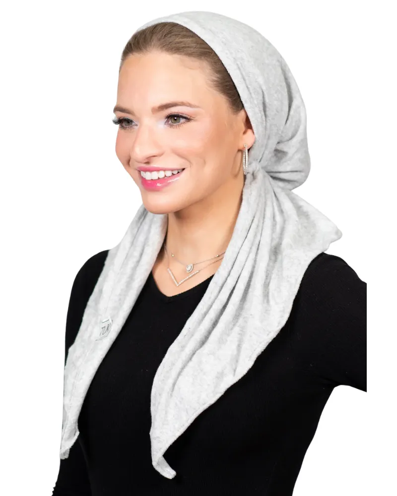 Tie Ur Knot Terry Grey Adjustable Pre-Tied Bandanna