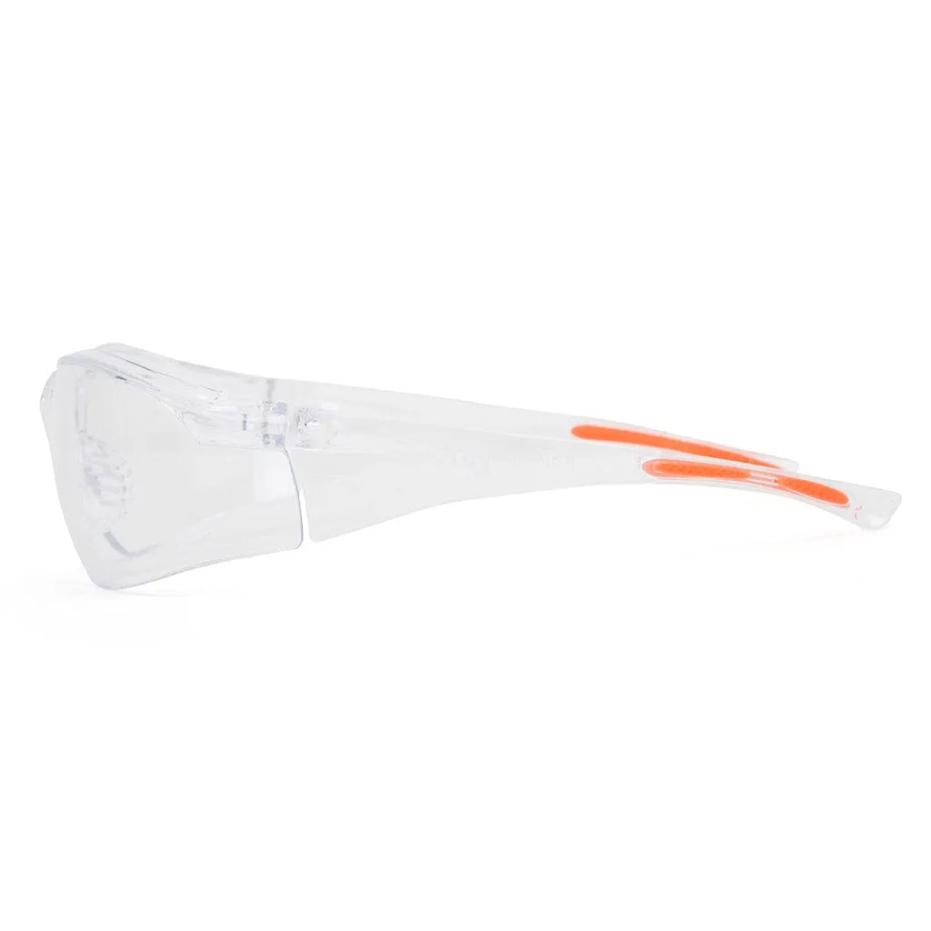 Univet 513 Lightweight Anti Scratch Safety Glasses Clear Lens