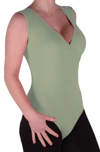 V Neck Sleeveless Leotard