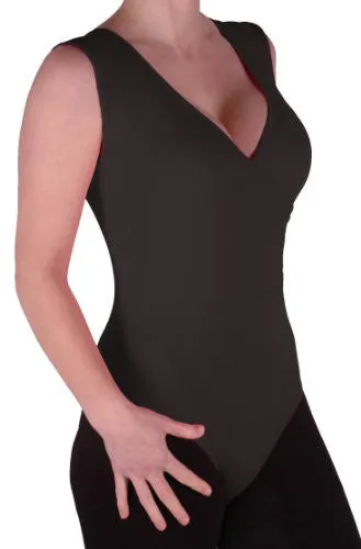 V Neck Sleeveless Leotard