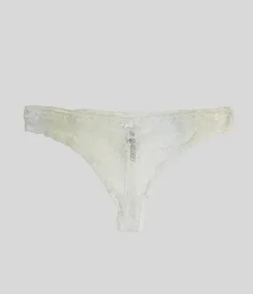 White Lace Thong Briefs