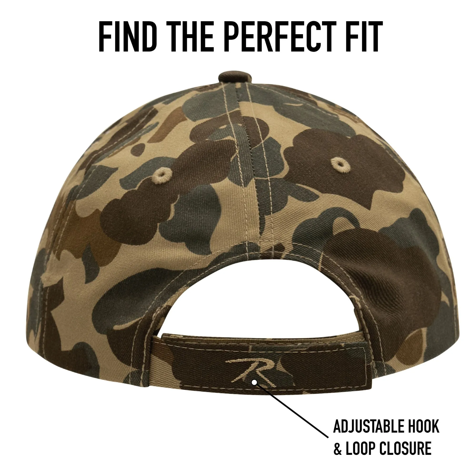 Woodland Camouflage - Military Low Profile Adjustabe Baseball Cap